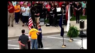 Bicentennial Torch Relay at Frankfort, IN Pledge Of Allegiance &National Anthem