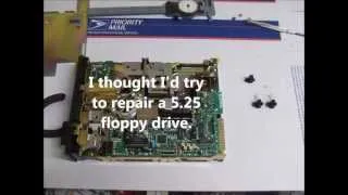 Repairing a Teac 360k floppy drive.