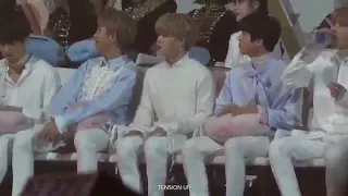 BTS reaction to IU's emotional speech about jonghyun GOLDEN DISC AWARDS 2018