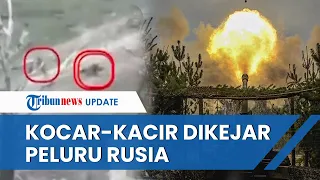 DIBOMBARDIR RUSIA, Pasukan Ukraina Tinggalkan Rekan yang Terluka Pilih Lari Selamatkan Diri Sendiri