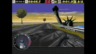 The Need for Speed (1994) - Let's play - Lamborghini Diablo VT - Time trial Coastal - 08:08:50