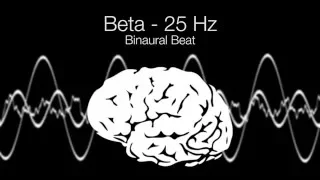 'Focused Thoughts' Beta Binaural Beat - 25Hz (1h Pure)