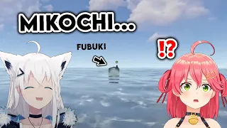 Miko let the boat runs away that crack up Fubuki