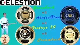 Celestion Speakers: Greenback vs Alnico Blue vs Vintage 30 vs Creamback