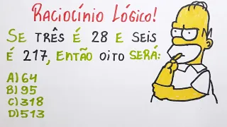 😱 SOMENTE 7% ACHA A LÓGICA DESSA QUESTÃO!! - Raciocínio Lógico