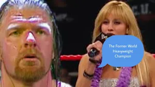 TRIPLE H GETS MAD WITH LILIAN GARCIA & Chases Her #reaction #shortvideo