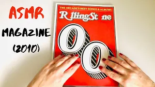 ASMR Flipping Through an Old Magazine (2010 Rolling Stone - Best Music of the 00's)