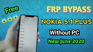 Nokia 5.1 Plus (TA-1102) FRP Unlock Google Account Bypass Without PC
