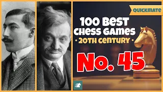Rubinstein vs Lasker, 1909 || 100 Best Chess Games of the 20th Century