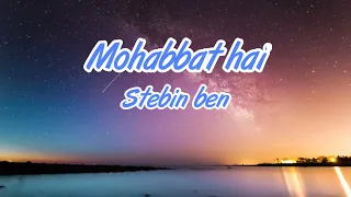 Mohabbat Hai lyrics video |Mohit Suri |Stebin Ben | Hina Khan, Shaheer Sheikh | by Lyrics Boy