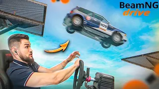 ПРОХОЖУ СПУСК НА ПОДВИЖНОЙ ПЛАТФОРМЕ! И НЕ ТОЛЬКО.. BeamNG Drive