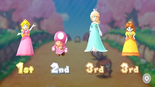 Mario Party 10 Minigames - Peach vs Toadette vs Rosalina vs Daisy (Very Hard)