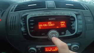 How to Manually Change Date and Time in Ford C-MAX I ( 2003 - 2010 ) Manage Time Settings