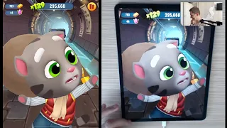 Talking Tom Gold Run - Frosty Tom - Character Play Review Gameplay on Tablet (iOS, Android)