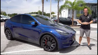 Is the 2021 Tesla Model Y a BETTER performance SUV than a Mustang Mach-E GT?