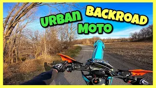 Missouri Backroad Urban Moto! - KTM 500 exc MotoVlog!