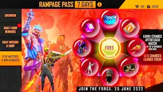 FINALLY RAMPAGE PASS EVENT ARRIVED IN FREE FIRE - MR CREATIVE TAMIL