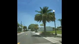 Rural road in Homestead Florida south of Miami