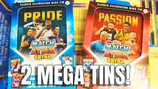 BOTH MEGA TINS! Topps MATCH ATTAX EXTRA 2023 (Passion & Pride Mega Tin Opening)