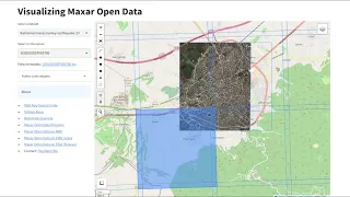 An interactive web app for visualizing Maxar Open Data