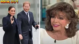 Joan Collins hits out at Meghan and Harry arrival 'Do we need to give them more oxygen!'