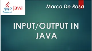 Input/Output In Java