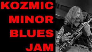 Kozmic Minor Blues Jam | Guitar Backing Track in A Minor