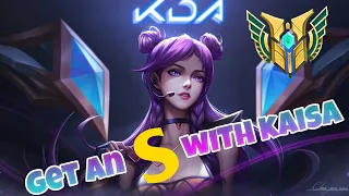 How To Get An S As Kaisa | Kaisa ADC | ADC Kaisa Gameplay