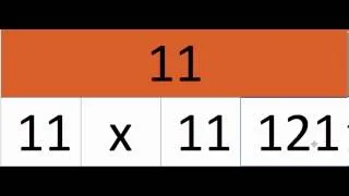 Needed tutorial of multiplication table - 11