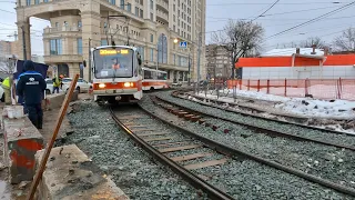 В Самаре запустили движение трамваев по новому пути в районе метро «Театральная»