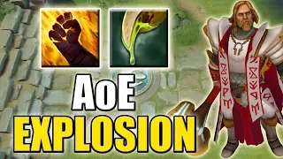 Mega Explosion - AoE Sand King Passive [Sleight of Fist + Caustic Finale] Dota 2 Ability Draft