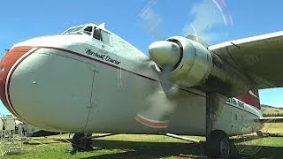 Bristol Hercules engine run in Bristol Freighter aircraft - noisey!