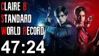 Resident Evil 2 Remake - Claire B Speedrun Former World Record - 47:24