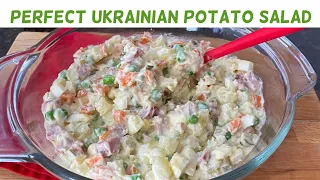 How To Make Olivye Potato Salad | Ukrainian Potato Salad | Russian Potato Salad | Olivier