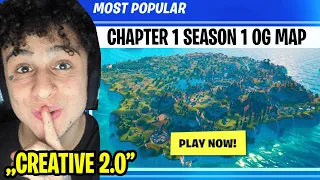 CREATIVE 2.0 bringt OG Fortnite WIEDER ZURÜCK! CHAPTER 1 SEASON 1 MAP CODE