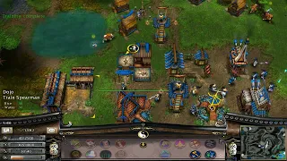 A difficult war of Dragon 1 vs 4 Battle Realms Zen Edition