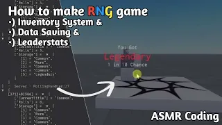 ASMR Coding - RNG Game - Roblox Studio [#2]