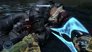 Spartan Locke Helmet Fall Off Hyperius Shoulder After Death Halo Infinite