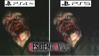 Resident Evil 2 Remake PS5 VS PS4 PRO Graphics Comparison Gameplay/PlayStation 4 Pro VS PlayStation5