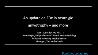 2023 Update Neuralgic Amyotrophy - Ohio State University PMR residents with prof. Nens van Alfen