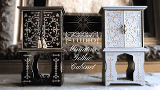 Miniature Gothic Cabinet Tutorial - A Tale of Two Finishes