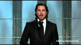 Christian Bale Presenting @ The 2013 Golden Globes