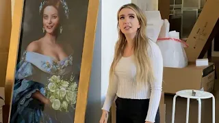 The painting ATTACKED her!!😱😳