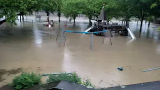 Hochwasser und Überflutung in Saarbrücken