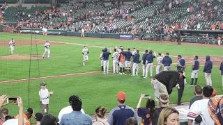 Postgame Handshakes & Interview (Astros at Orioles, second game of doubleheader, 9/29/2018)