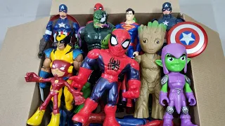 GROOT VS SPIDERMAN VS IRONMAN VS CAPTAIN AMERICA VS HULK VS VENOM SUPERHERO AVENGERS UNBOXING