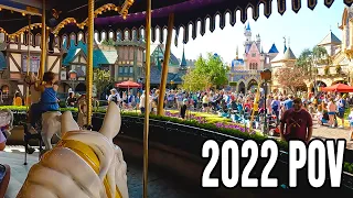 King Arthur Carrousel with the Pearly Band - Disneyland Ride 2022 [4K POV]