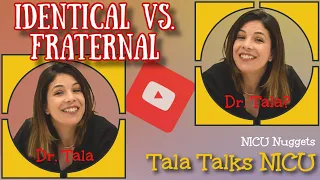 Mono-di? Identical? Fraternal? Di-di? What do these terms mean? - NICU Nuggets - Tala Talks NICU