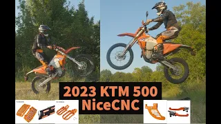 2023 KTM 500 EXC-F NiceCNC Parts Install and Review