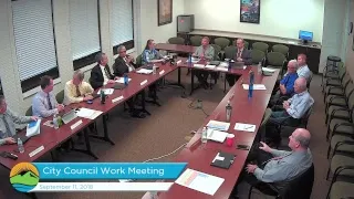 Provo City Council Work Meeting | September 11, 2018